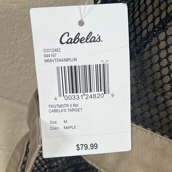 MN Twins Cabela's Maple Medium Vest Hunting Brown Black Pockets Mesh Lightweight - Picture 4 of 6